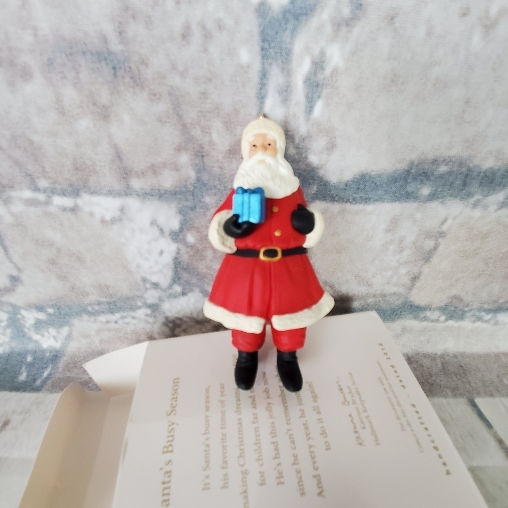 2/$25 Hallmark Santa's Busy Season Ornament 2010